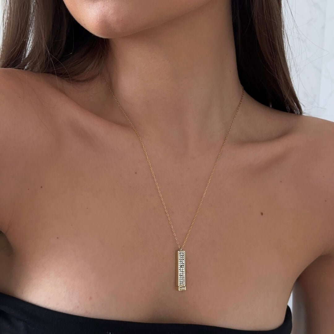 "I Love You" Halsband - Äkta Guld