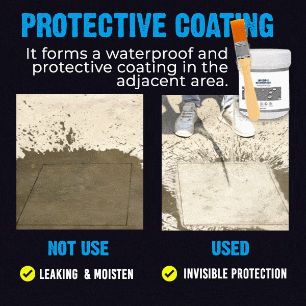 🔥Covers 6m²/Pack🔥Transparent Waterproof Coating🚫🌊