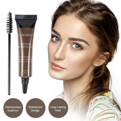 ⏳Last Day Buy 1 Get 1 Free ⭐Long-lasting Waterproof Smudge-proof Liquid Eyebrow Gel/Tint(With Free Brush)