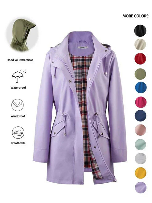 ❤️‍🔥New Arrival-50% Off🥰Solid Color Casual Jackets, Waterproof and Windproof Coats, Hooded Windbreakers