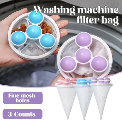 🔥3 Counts / Pack🔥Washing Machine Filter Bag