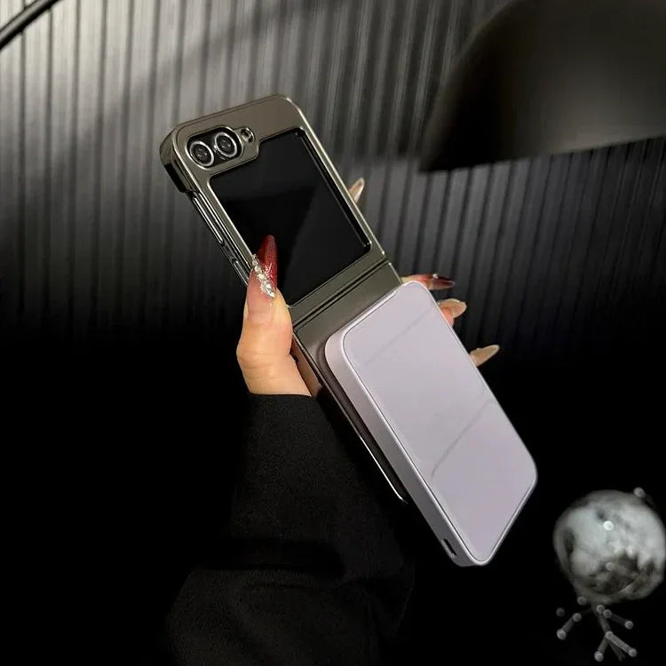 Electroplated Frosted Magnetic Cover for Samsung Galaxy Z Flip Series
