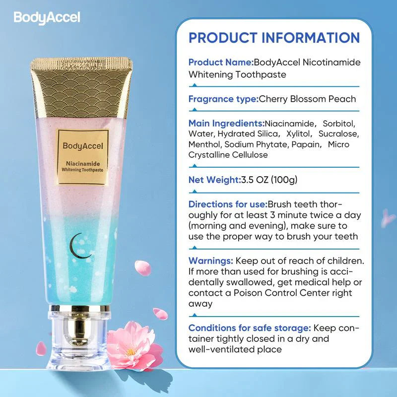 【Triple Whitening】Niacinamide Whitening Toothpaste