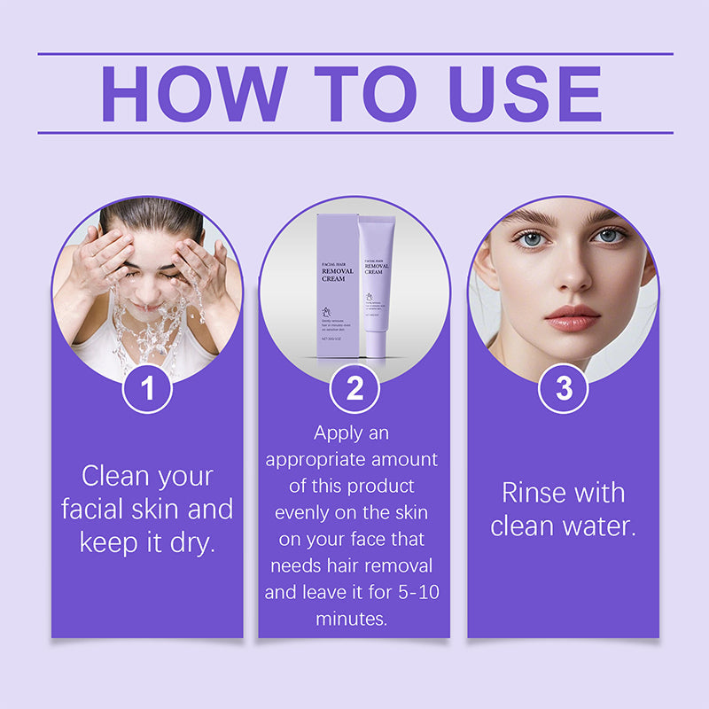 💥Gentle and Painless Facial Hair Removal Cream