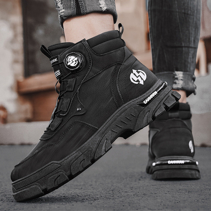 Men's outdoor work shoes with swivel buckle (waterproof, non-slip, comfortable and breathable)
