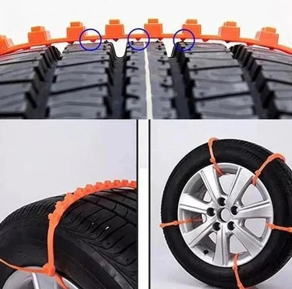 🔥10 Pcs/Pack🔥Universal Reusable Anti-skid Nylon Tire Chains