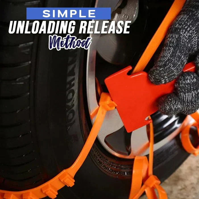 🔥10 Pcs/Pack🔥Universal Reusable Anti-skid Nylon Tire Chains