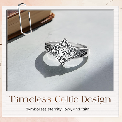 Vintage Trinity Celtic Knot Ring